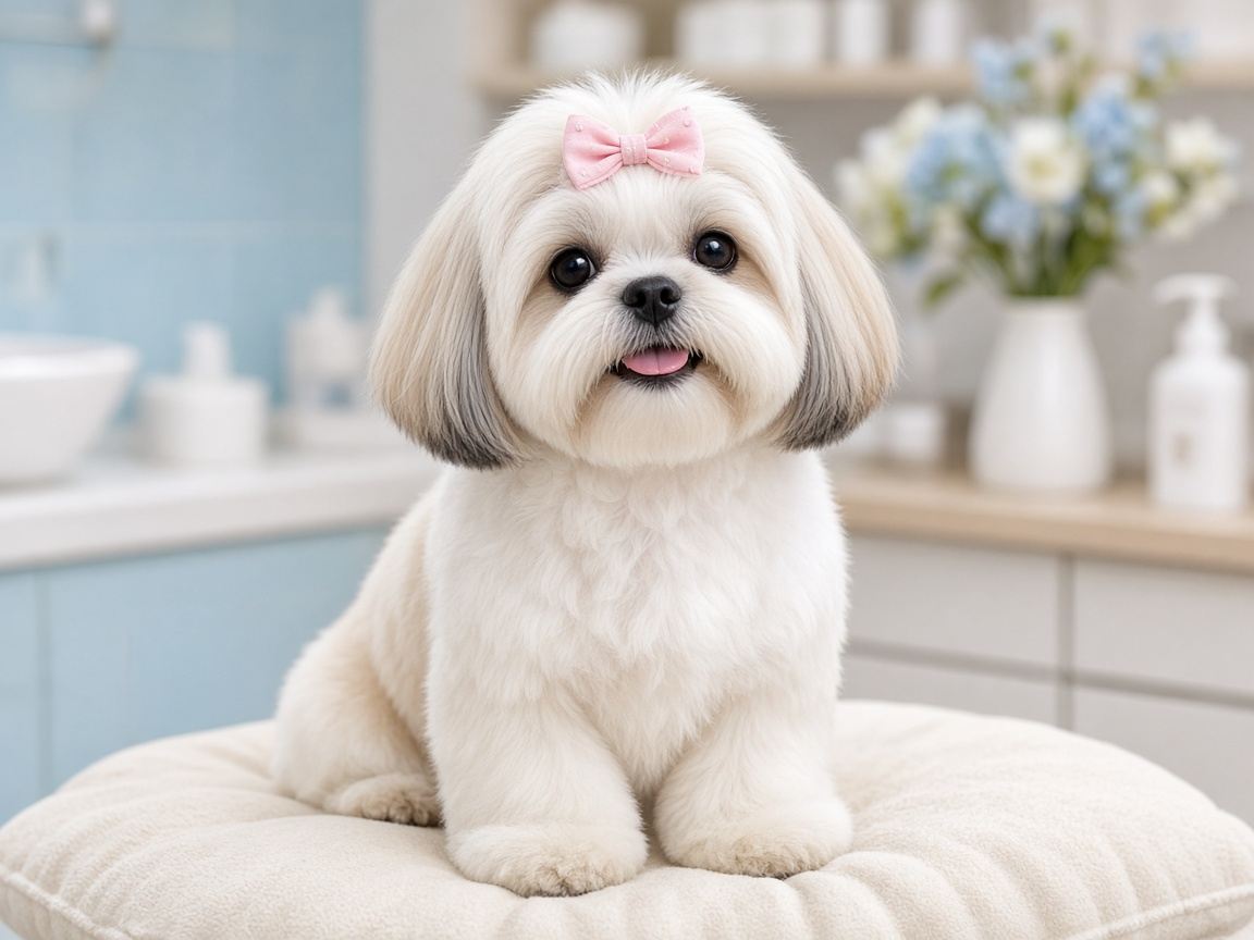 Thú cưng thơm tho sau khi spa tại Meta Pet Center
